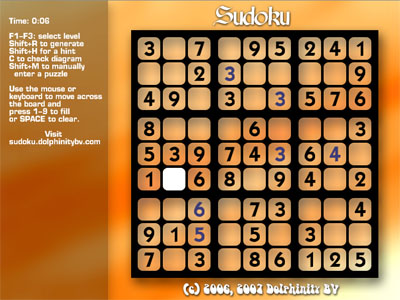 sudoku screenshot